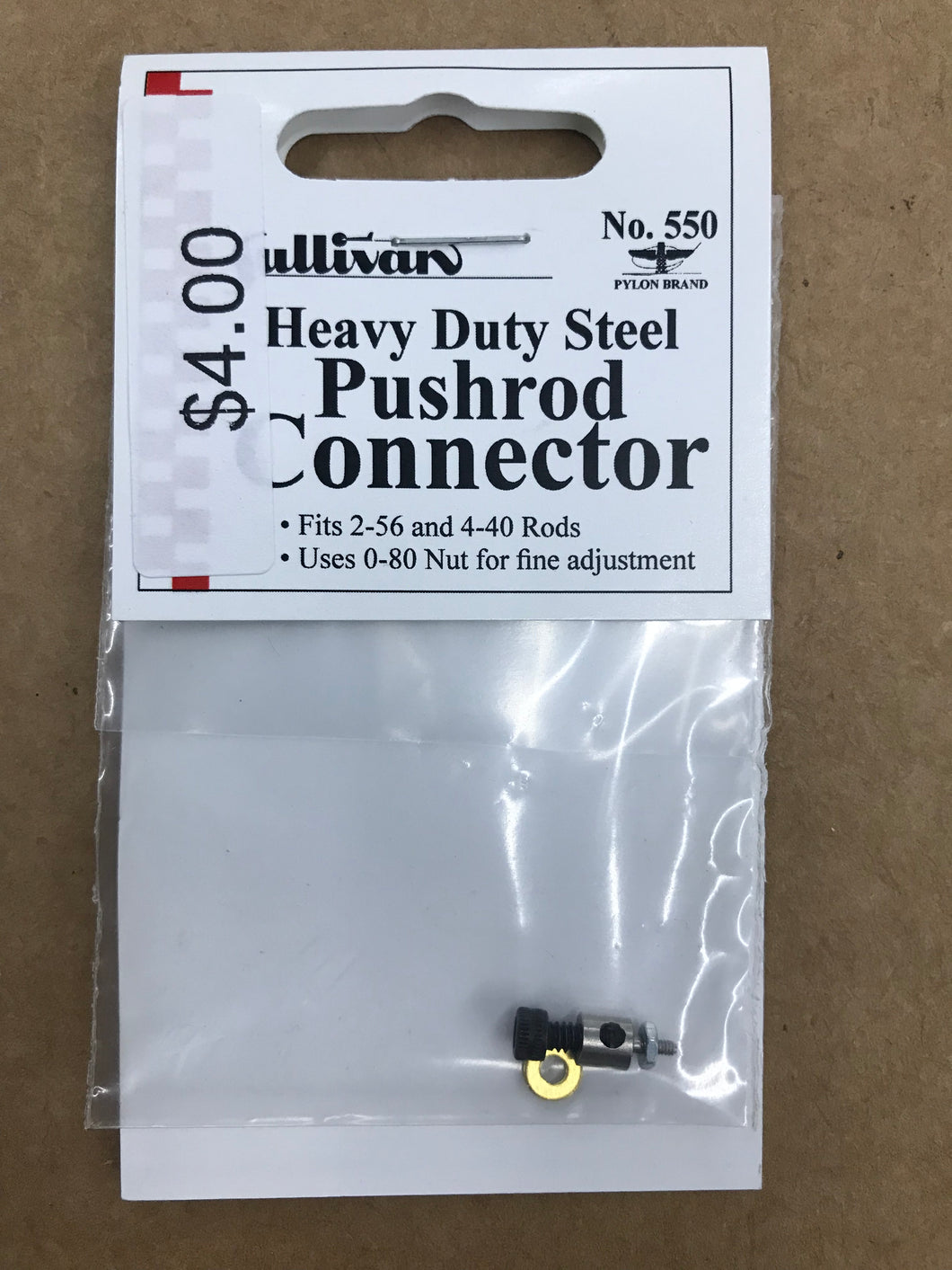 Sullivan Heavy Duty Steel Pushrod Connector, 4-40