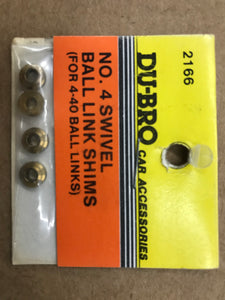 Dubro #4 Swivel Ball Link Spacers DUB2166