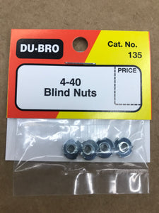 Dubro 4-40 Blind Nuts DUB135